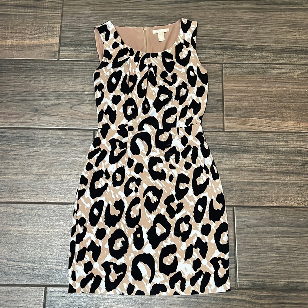 Cheetah print cocktail dress